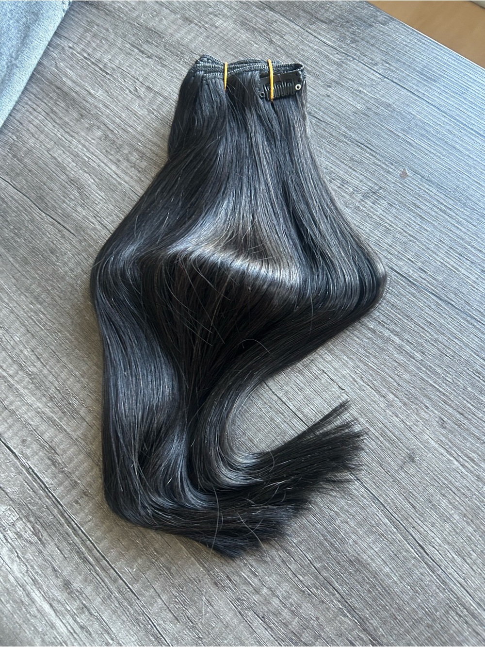 Clip-In Human Hair Extension - Black